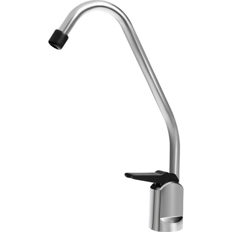 Luxuriöser 2-punkt-wasserfilterhahn Aus Kupfer, Universeller Schwanenhalshahn, Druckknopf-ausführung, Bleifreier Edelstahlhahn.