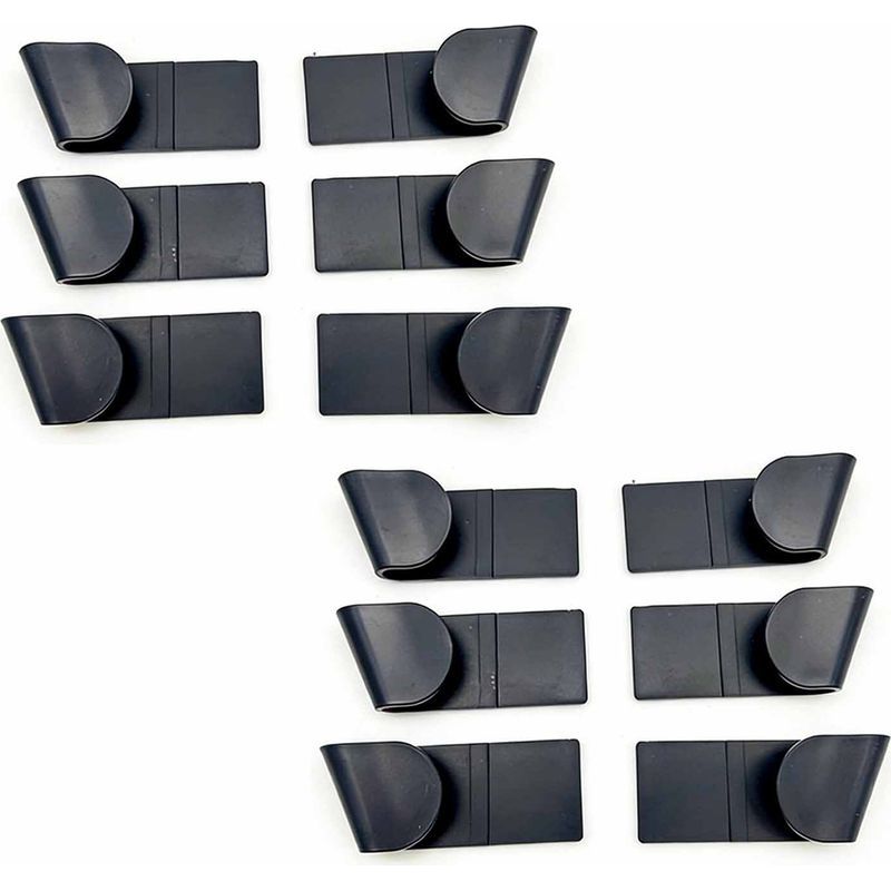 Aufbewahrungsgestell Für Topfdeckel - Set Mit 6 Wandmontierten Klebegestellen, Kompatibel Mit Den Meisten Deckeln, Inklusive 3m-klebeband, Schwarz.