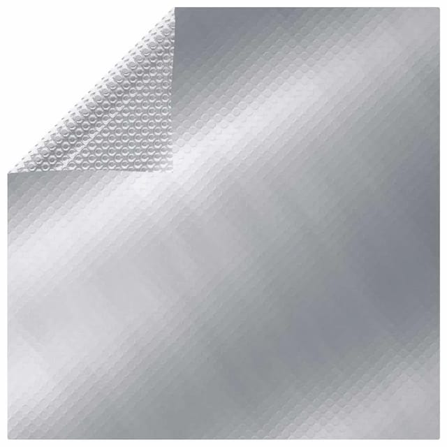 vidaXL Poolabdeckung Silbern 549x274 cm PE 93095