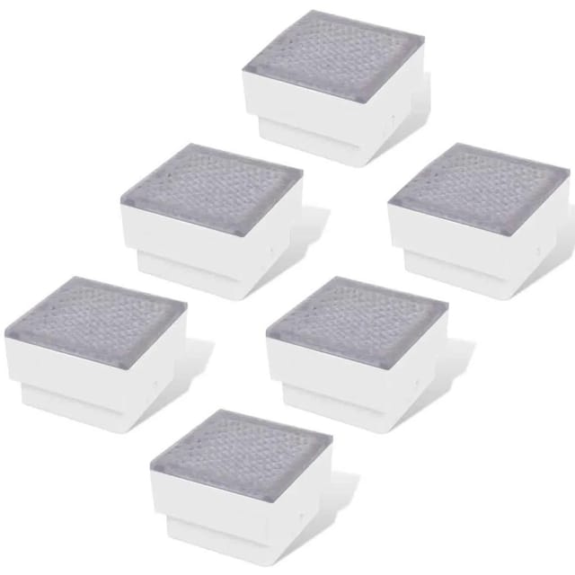 vidaXL LED Bodeneinbaustrahler Außen 6 Stk 100x100x68 mm 272491