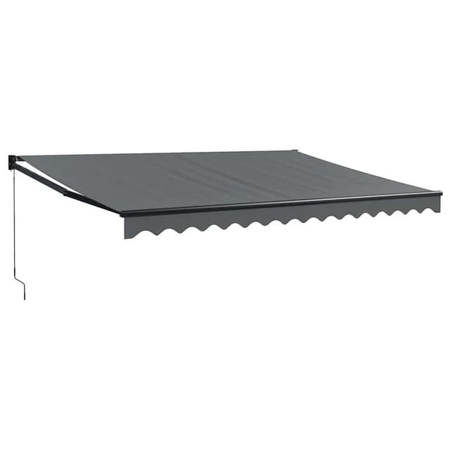 vidaXL Markise Einziehbar Anthrazit 4x3 m Stoff und Aluminium 3154463