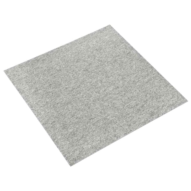 vidaXL Teppich 20 Stk Hellgrau 50 x 50 cm Polypropylen 42046747