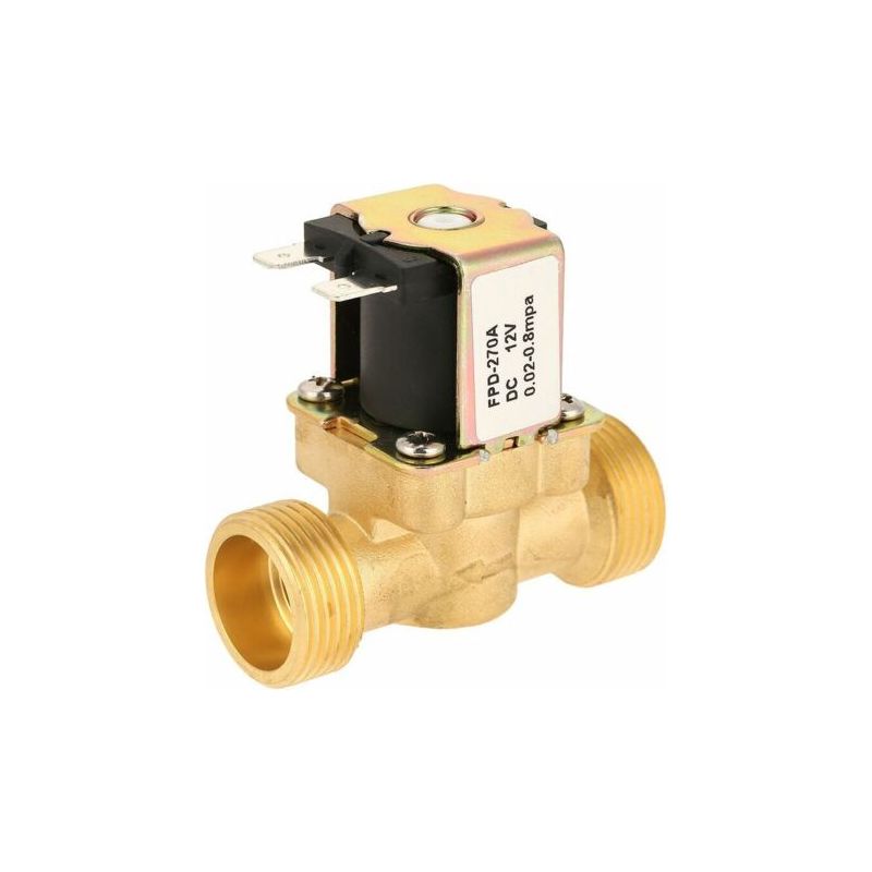 12-v-gasmagnetventil G3/4, Normalerweise Geschlossen – Rostfreies Messing – Durchflussrate 32 L/min – Temperatur 0–40 °c – 12 V Dc