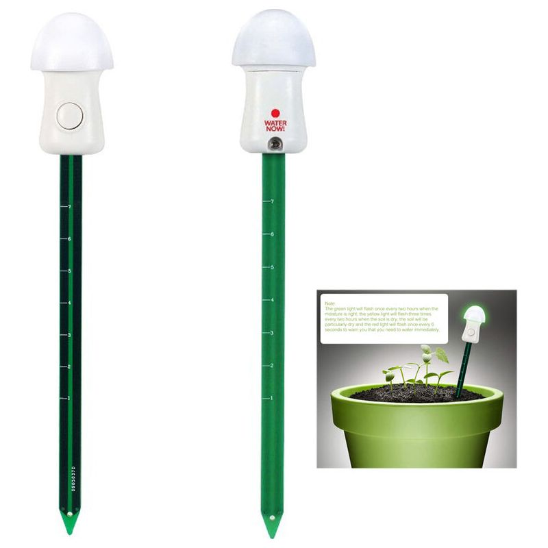 Vurahome – Hygrometer, Pflanzenfeuchtigkeitssensor, Bodenfeuchtigkeitsmesser, Mit Batterie