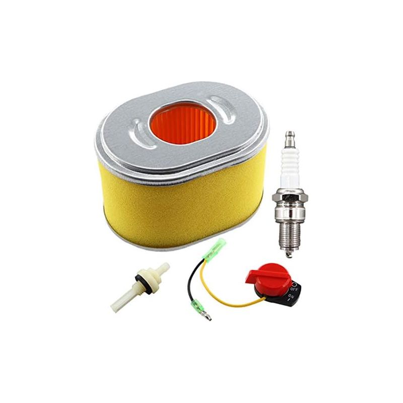 Vurahome - Luftfilter Mit Zündkerze, Kraftstofffilter, Stoppschalter Für Scheppach Hp1100s Hp1300s Hp1200s Hp2200s Vibrationsplatte.