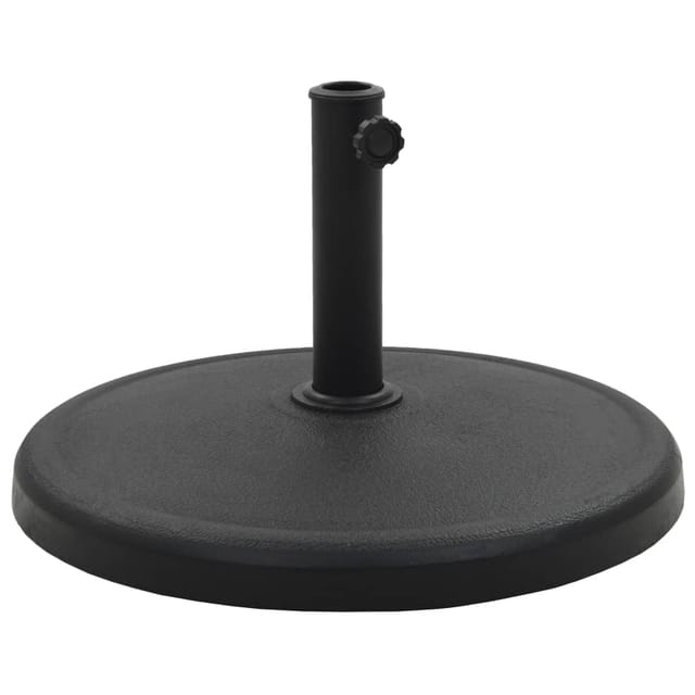 vidaXL Sonnenschirmfuß Rund 19 kg Schwarz Polyharz 45197