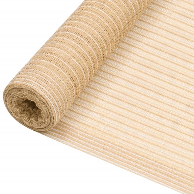 vidaXL Zaunblende Beige 3,6x25 m HDPE 195 g/m² 149477