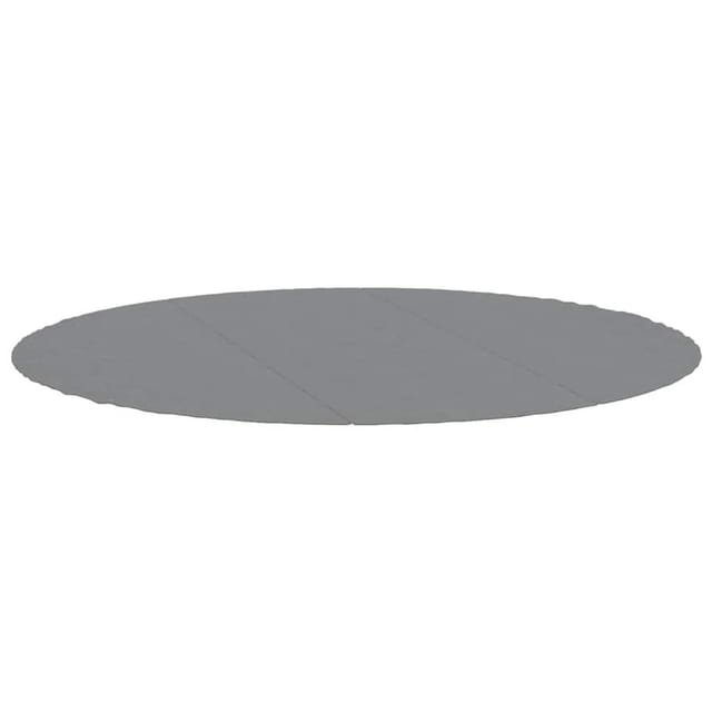 vidaXL Pool-Bodentuch Hellgrau Ø396 cm Polyester Geotextil 94218
