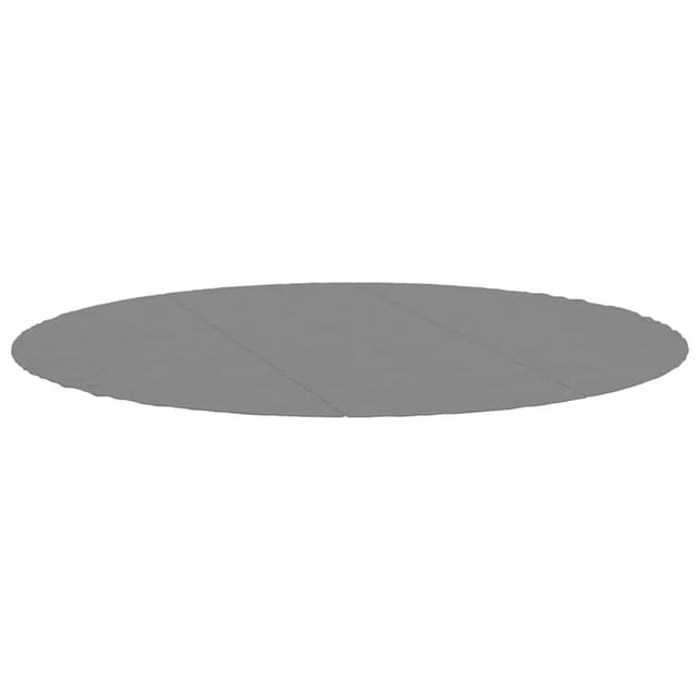 vidaXL Pool-Bodentuch Hellgrau Ø396 cm Polyester Geotextil 94226
