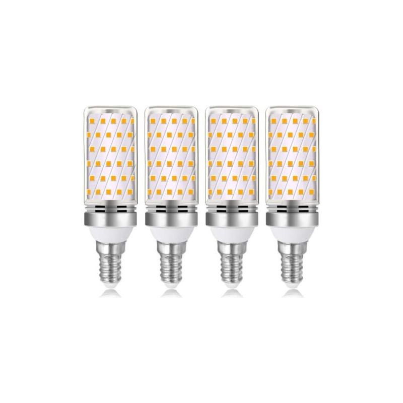 Vurahome – E14 16w Led-lampe, Warmweiß 3000k, 1600lm, Entspricht Einer 100w/120w E14 Halogenlampe, 230v Wechselstrom, Nicht Dimmbar, 4er-pack