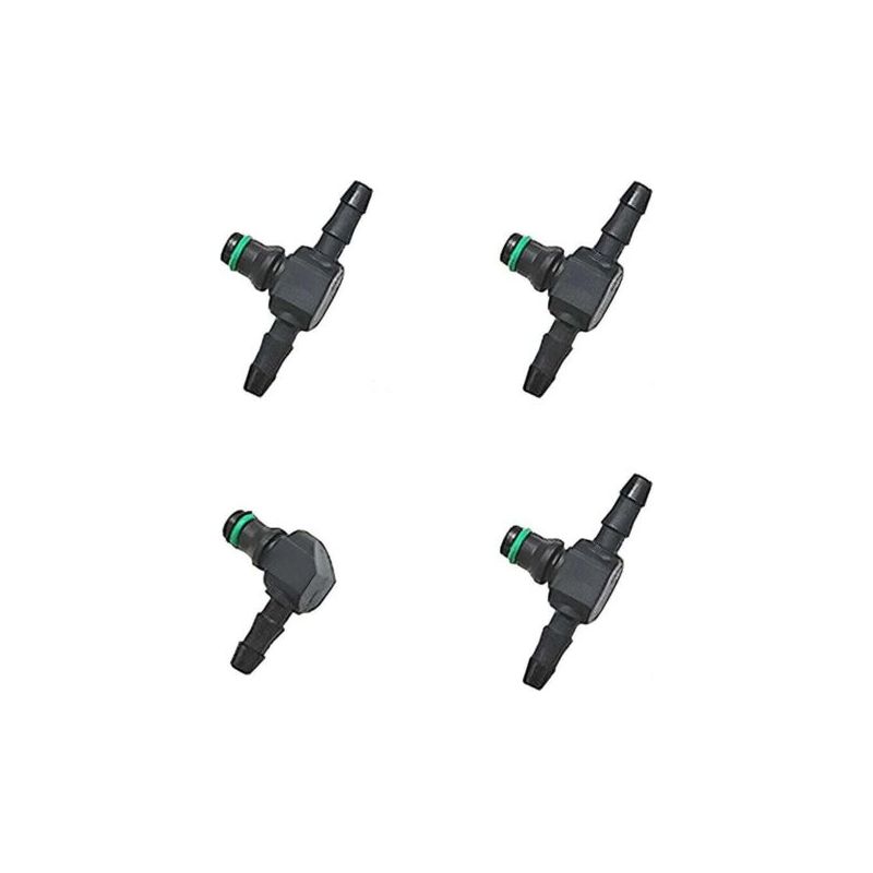 4-teiliger Rücklaufverbinder Für Common-rail-diesel-einspritzdüsen Für Motoreninjektionssysteme