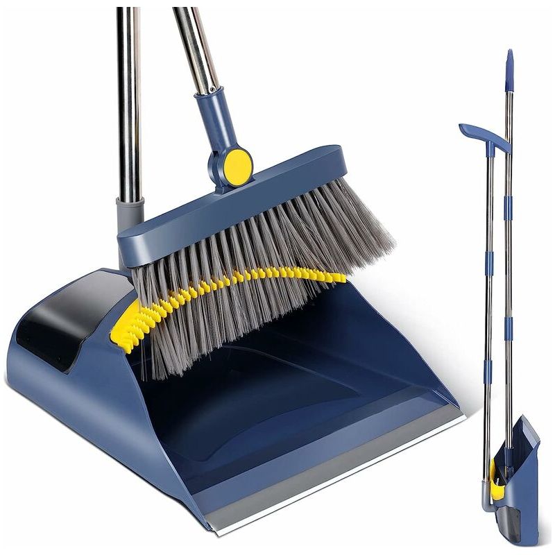 Vurahome – Kehrbesen- Und Kehrschaufel-set, Kehrschaufel Und Bürste Mit 121 Cm Langem Stiel, Für Die Reinigung Von Haus, Küche Und Büro