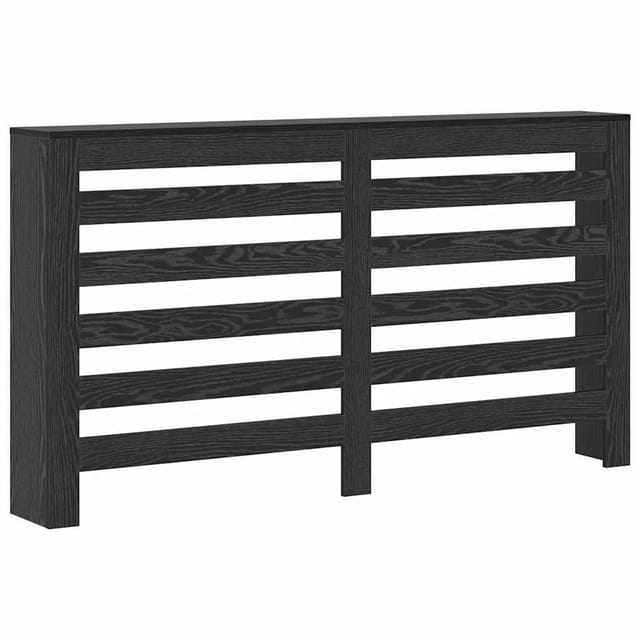vidaXL Heizkörperabdeckung Schwarz Eichen-Optik 149 x 20 x 82 cm 869220