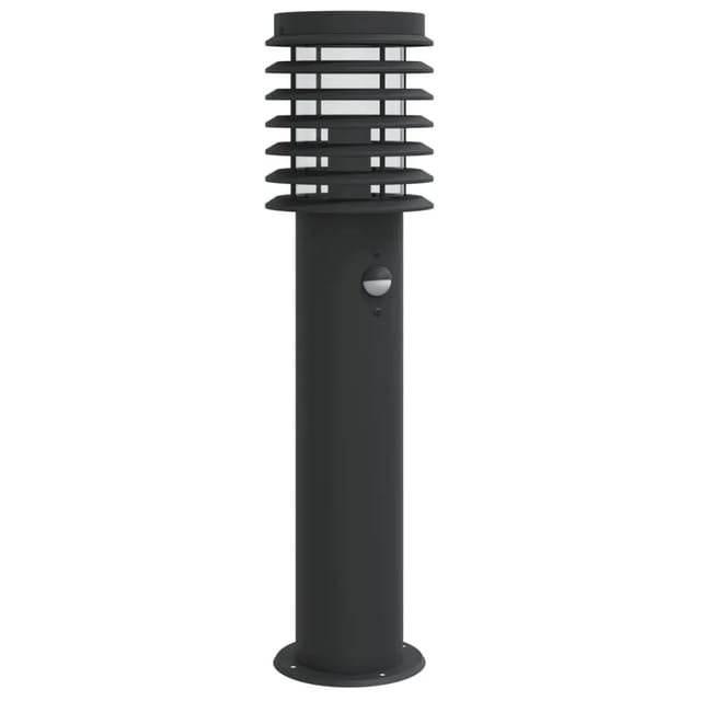 vidaXL Wegeleuchte mit Bewegungsmelder Schwarz 60 cm Edelstahl 4006369
