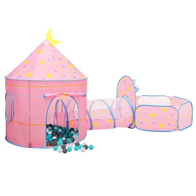 vidaXL Spielzelt mit 250 Bällen Rosa 301x120x128 cm 3107737