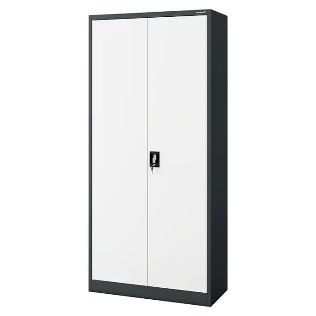 Jan Nowak Aktenschrank Metallschrank JAN H Anthrazit-Weiß 195x90x40 cm mit 3-Punkt-Verriegelung
