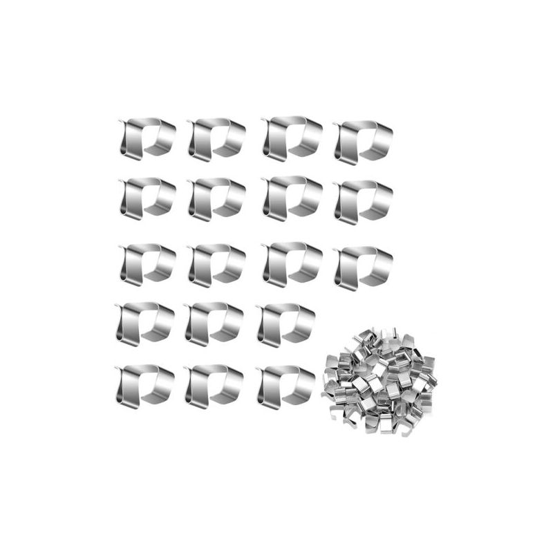 Dachrinnenhaken, 100 Stück Dachrinnenclips Für Außenbeleuchtung, Metall-dachrinnenhaken, Mini-dachrinnenhaken Für Weihnachtsbeleuchtung, Küche, Badezimmer, Garten