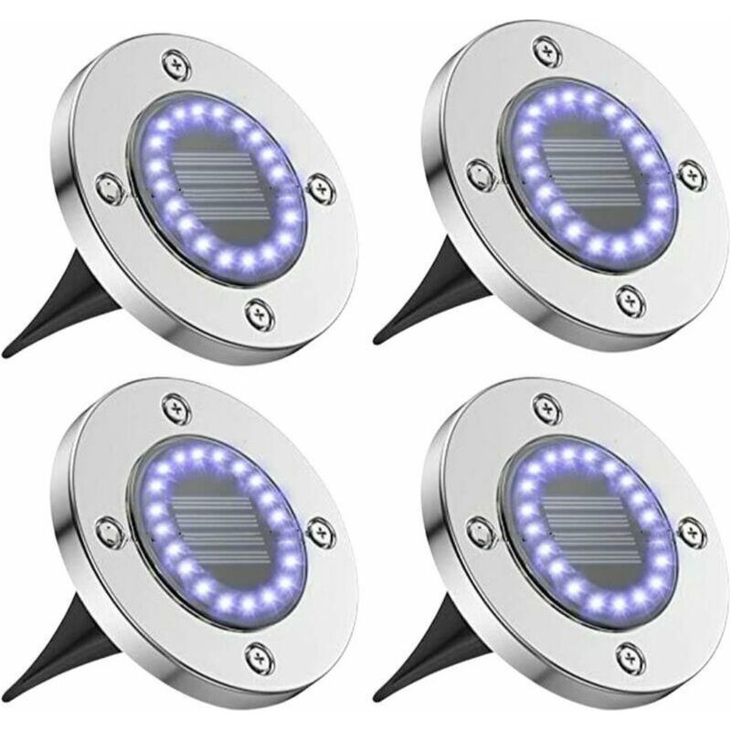 Vurahome – Solar-außenleuchte, Solar-außenstrahler, Solar-außenleuchte Für Garten, Terrasse, Rasen, Bodenbeleuchtung, Gartenprojektor, Treppenhausbeleuchtung, Solar-wegebeleuchtung, Solar-außenbeleuch