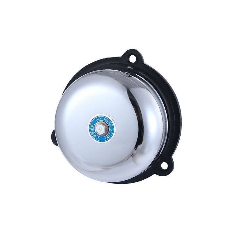 Elektrische Türklingel Aus Edelstahl, 220 V, 10 W – Funkenfreier Innenklingelmechanismus – Für Große Öffentliche Bereiche – Einfache Installation