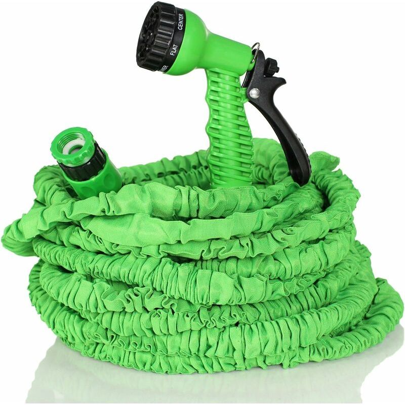 Vurahome - Flexibler Und Dehnbarer Gartenschlauch, Einziehbarer Gartenschlauch (45 M)