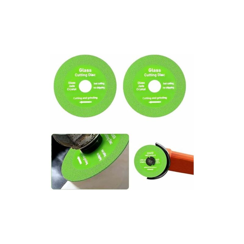 100-mm-schleifscheibe Für Winkelschleifer – Feine Diamantkörnung – 20 Mm Innenbohrung – 2er-pack Scheiben Für Glas, Keramik Und Marmor