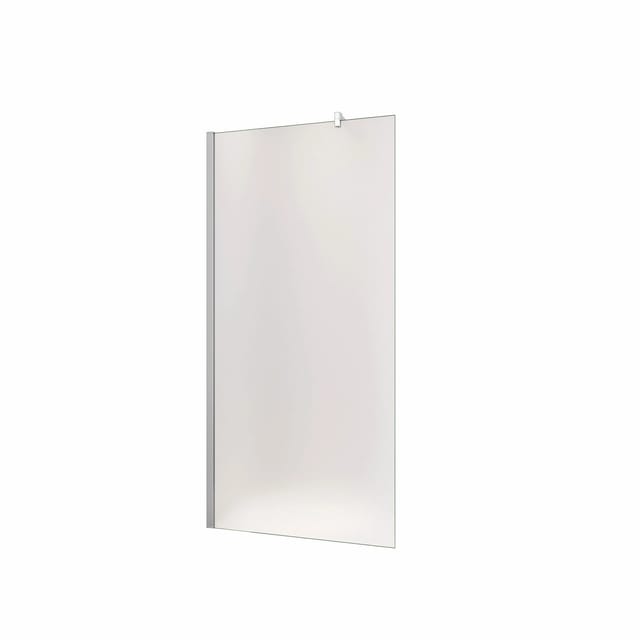 Duschparadies Walk-in Dusche 80 x 200cm Seitenwand 8mm Nano Glas Milchglas Duschtrennwand Duschabtrennung Hochglanz Verchromt