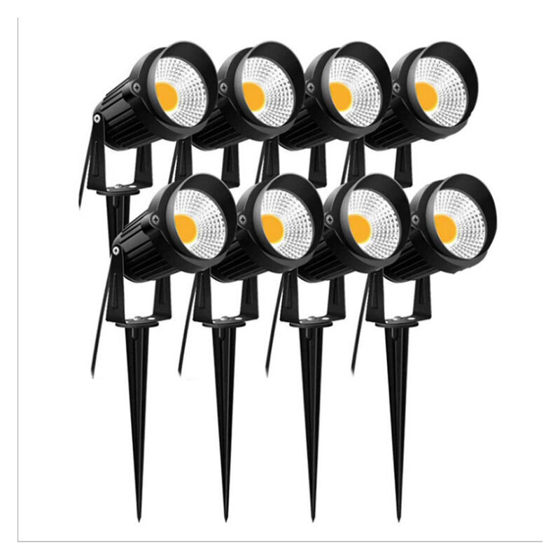 Luz De Estaca Para Exteriores Cob 3w Ip65 Foco Ajustable A Prueba De Agua Lámpara De Jardín Led Iluminación Para Caminos Plantas Balcón Terraza Hotel Césped Luz Led Cálida