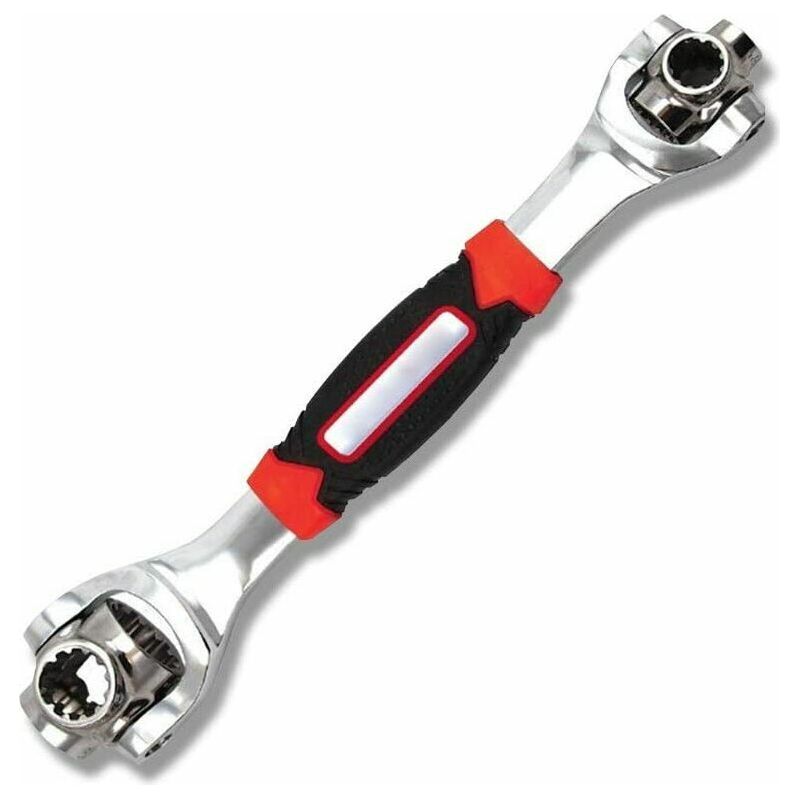 Vurahome - 48-in-1 Universal-ratschenschlüssel, Verstellbarer Steckschlüssel, Verstellbarer Schraubenschlüssel, 360 Grad Drehbares Autoreparaturwerkzeug Mit Vielzahnschrauben, Torx-vierkantschrauben U