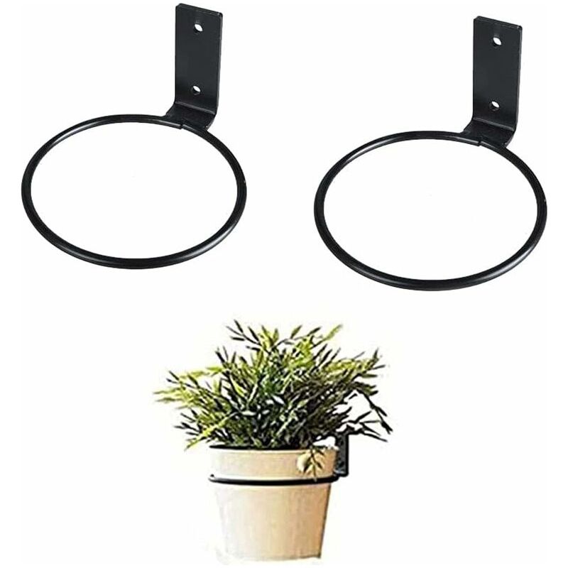 Vurahome – 2-teiliges Set Wand-blumentöpfehalter, Blumenständer, Pflanzenständer Für Zimmerpflanzen, Freistehende Blumentopfhalter