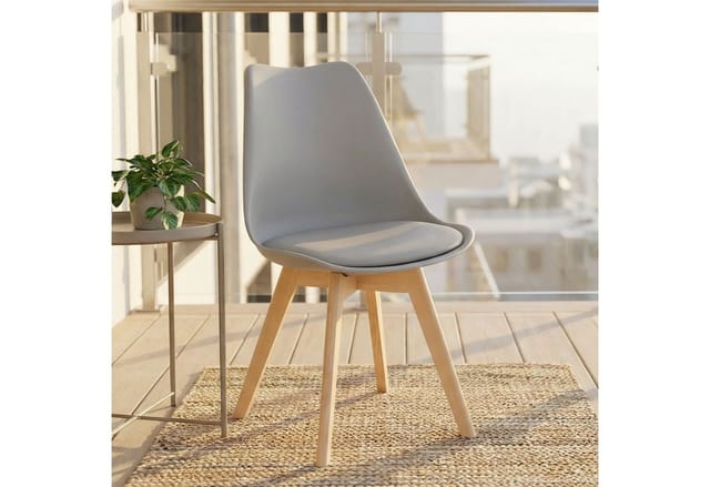 Homestyle4u Küchenstuhl in Grau 3149