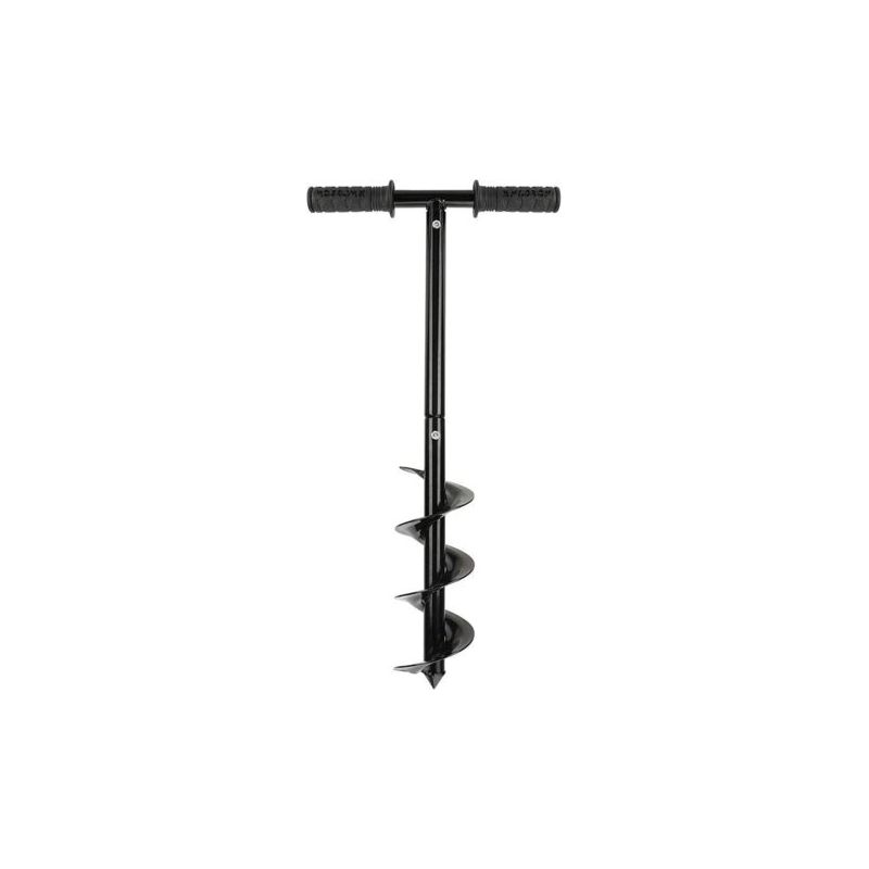 Vurahome – Gartenbohrer-set, Erdbohrer Mit Rutschfestem Griff, Spiralbohrer, Für Schnelles Bohren Von Zaunpfählen, 10 X 60 Cm
