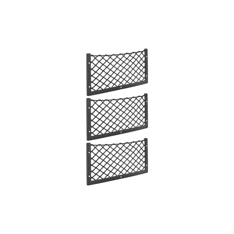 Vurahome – 3er-set Auto-aufbewahrungsnetze – 36 X 18 Cm – Elastisch – Für Transporter, Wohnwagen, Wohnmobil, Lkw