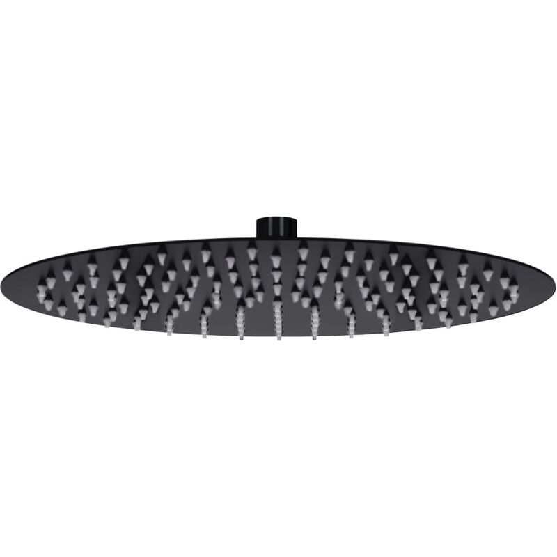 Vurahome – Regenduschkopf, Edelstahl, 30 Cm, Rund, Schwarz