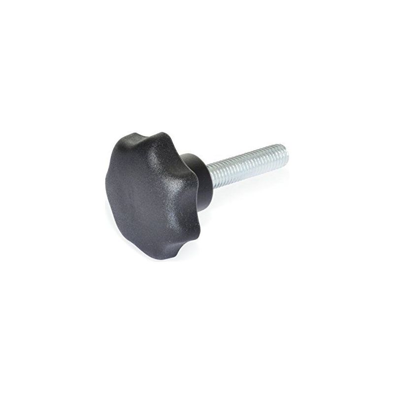 Ganter Normally Gn 6336.4-st-40-m8-55 Set Mit 10 Sterngriffschrauben, Matt Schwarz, Drehlänge L1: 55 Mm