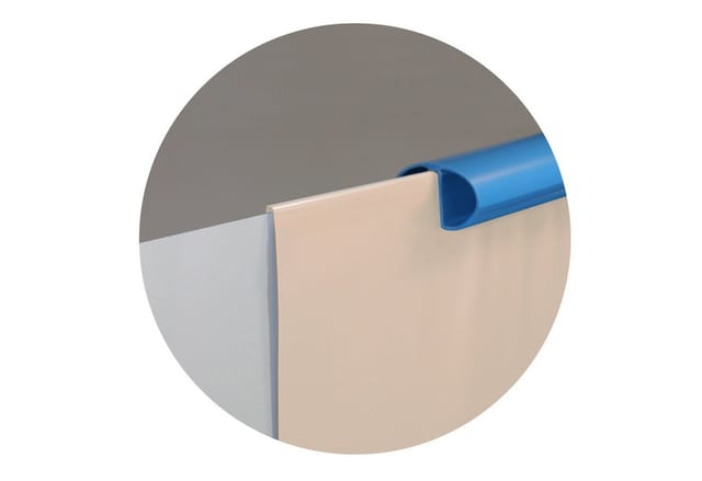 Waterman Poolfolie Ersatzfolie Rundbecken 450x90cm Dicke 0,2mm Overlap Sand