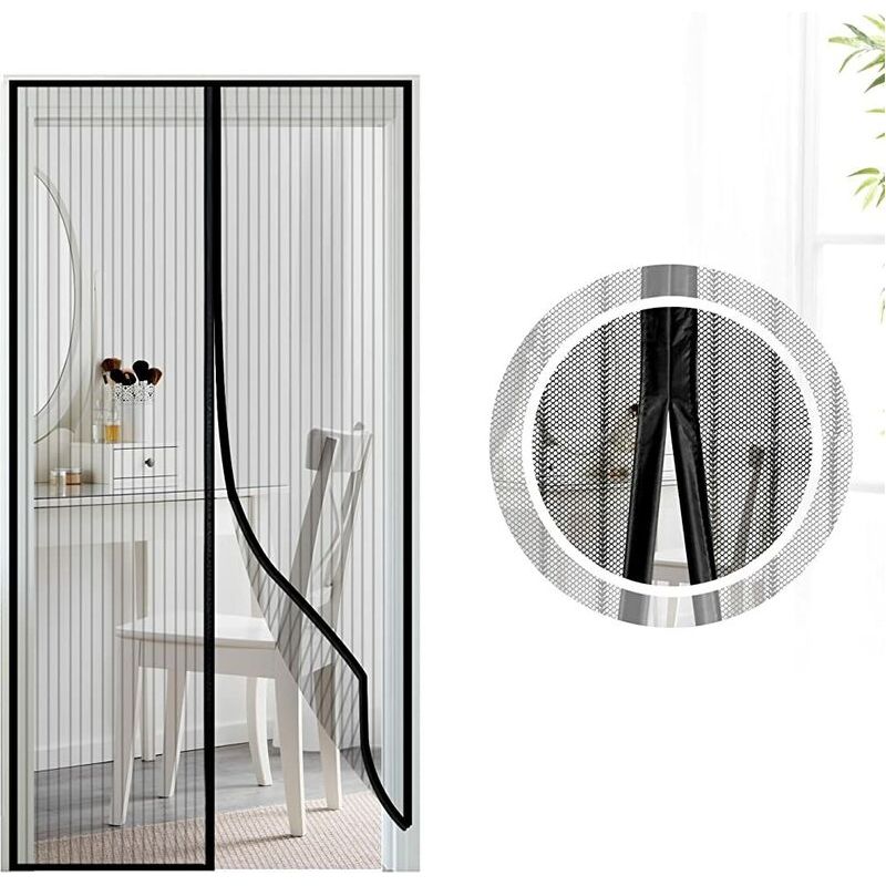 Vurahome - Magnetischer Türschutz, Sondergröße 110 X 210 Cm, Magnetischer Moskitonetzvorhang Für Flure, Türen, Terrassen