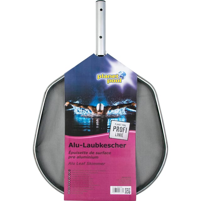 Planet Pool Profi Oberflächenkescher Silber Schwarz