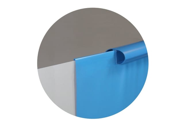 Waterman Poolfolie Ersatzfolie Rundbecken 460x120cm Dicke 0,6mm Overlap Blau