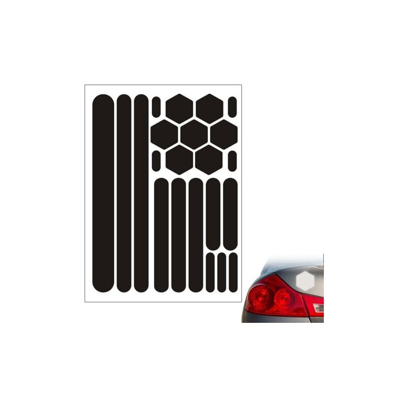 Set Reflektierender Motorradhelmaufkleber, Universelle Klebestreifen Für Sicherheit Und Sichtbarkeit, Rennsportdesign, Aufkleber Und Zubehör (reflektierendes Schwarz)