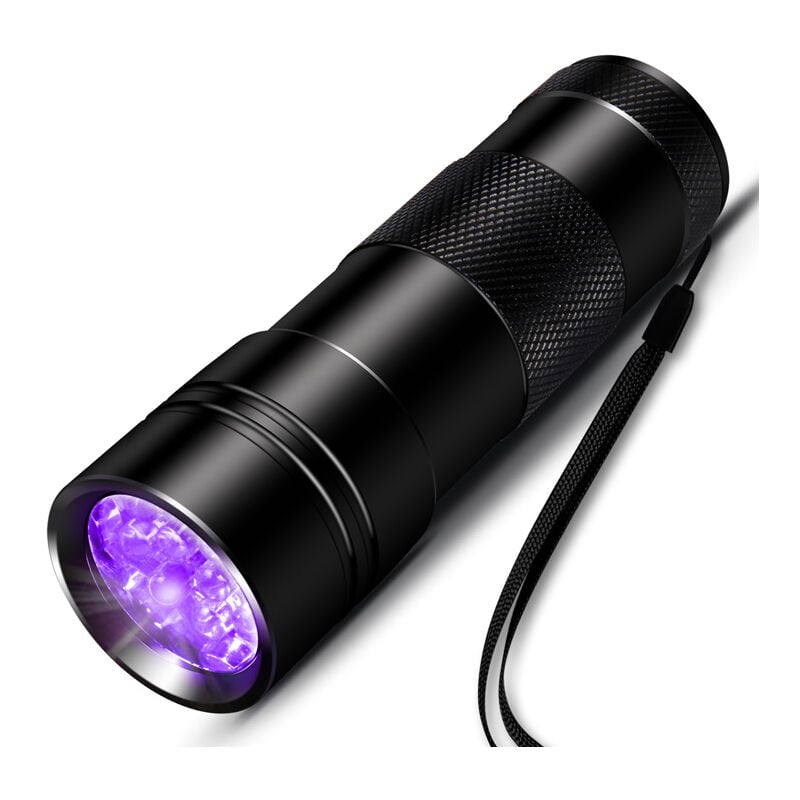 Le Uv-led-taschenlampe, Uv-taschenlampe, 395 Nm Led-schwarzlicht-taschenlampe, 3 Aaa-batterien Im Lieferumfang Enthalten, Zum Erkennen Von Flecken Auf Kleidung/teppichen/teppichen/tierurinspuren