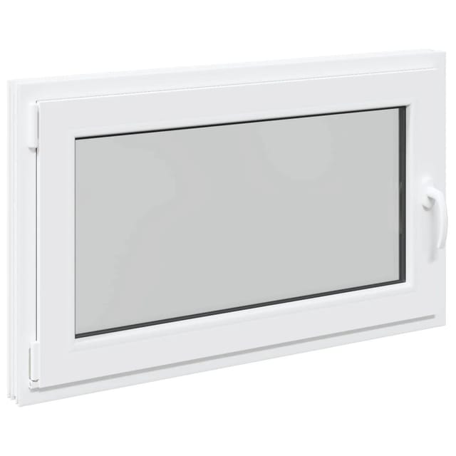 vidaXL Kellerfenster RISOR Weiß 100 x 70 cm PVC und Glas 42047254