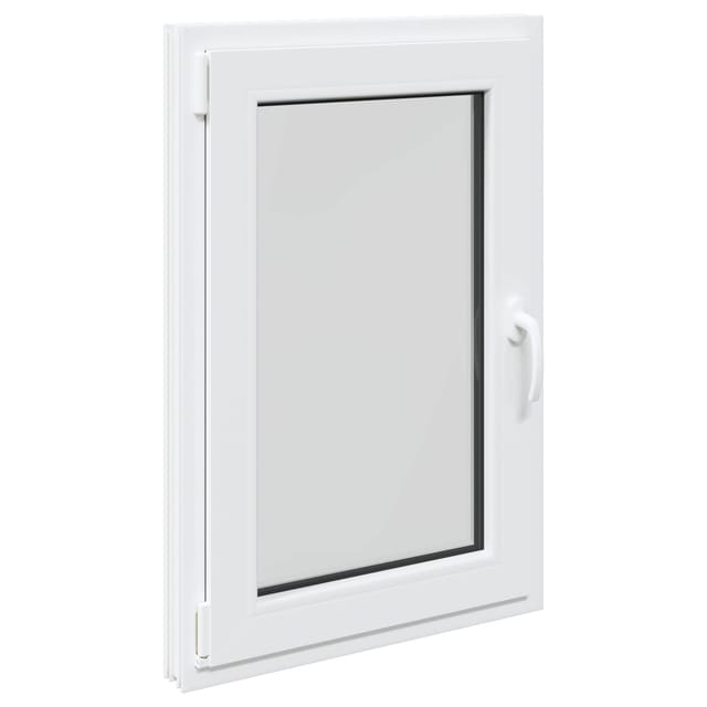 vidaXL Kellerfenster RISOR Weiß 60 x 90 cm PVC und Glas 42047235