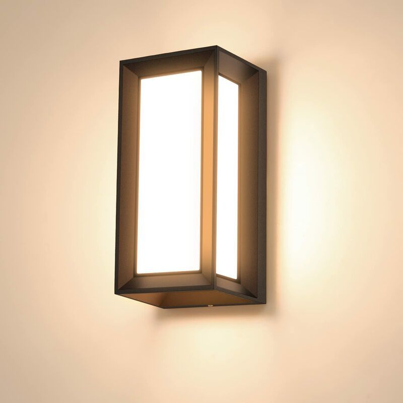 Vurahome – 15-w-led-außenwandleuchte, Moderne, Wasserdichte Innenwandleuchte, 3000 K Warmweißes Led-licht, Stil A