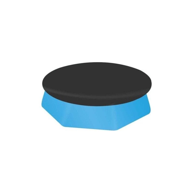 Vurahome - Runde Poolabdeckung Für Runde Pools Mit 366 Cm Durchmesser, Xu, Poolabdeckung, Verbessertes Material, Dicker Und Haltbarer, Staub- Und Blattabweisend, Einfach Zu Installieren, Schwarz (366
