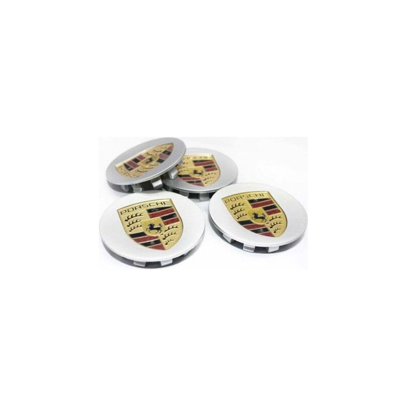 Vurahome - 75mm 4er-pack Porsche Silberne Radkappe (einzeln)..