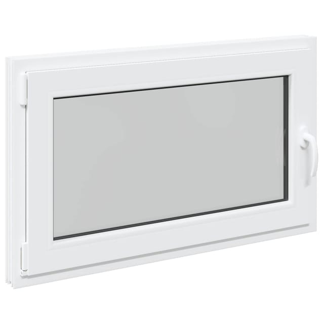vidaXL Kellerfenster RISOR Weiß 100 x 60 cm PVC und Glas 42047252