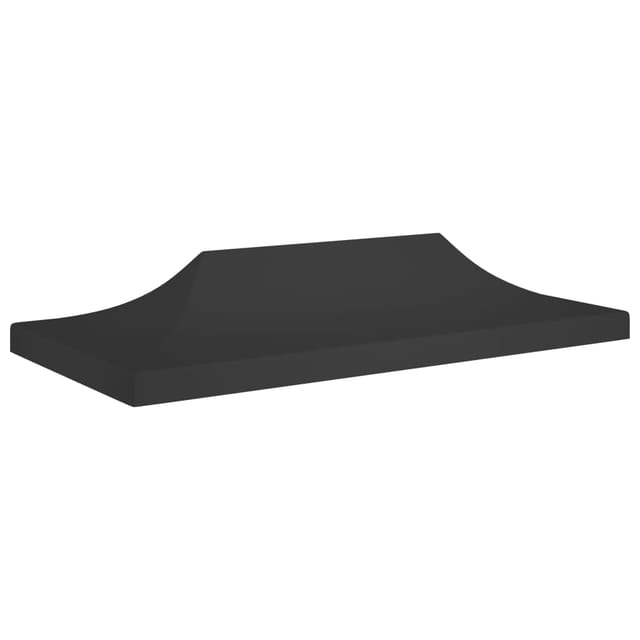 vidaXL Partyzelt-Dach 6x3 m Schwarz 270 g/m² 315334