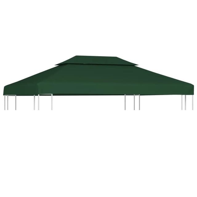 vidaXL Pavillon-Dachplane Ersatzdach 310 g/m² Grün 3x4 m 40882