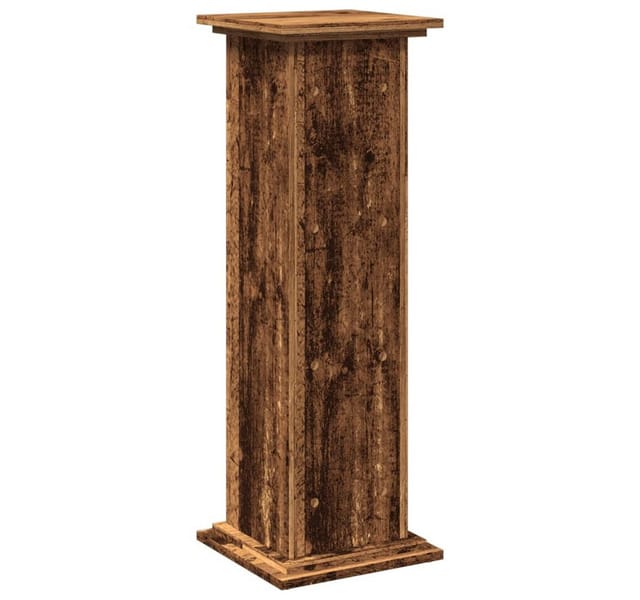 vidaXL Postament mit Stauraum Altholz-Optik 31x30x90 cm Holzwerkstoff 854614