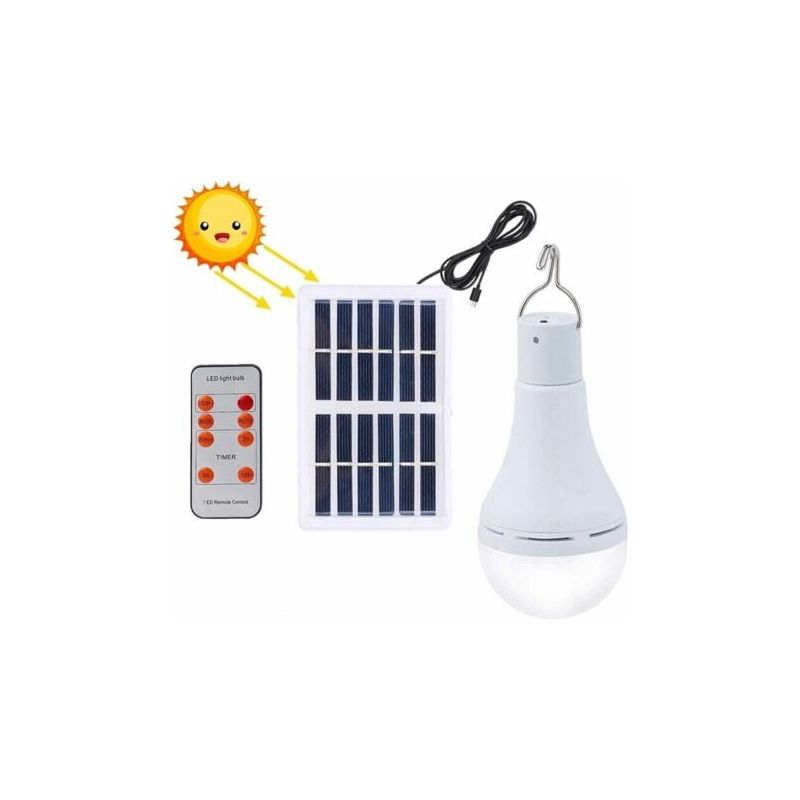 Vurahome – Wasserdichte Solar-led-lampe Mit Fernbedienung – 4–5 Stunden Leuchtdauer Im Hochleistungsmodus – Solar- Und Usb-aufladung – Außenbeleuchtung Für Garten Und Wanderwege